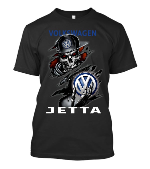 Volkswagen Jetta Skull VW Logo Dark T-Shirt