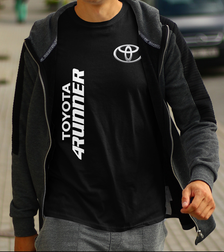 TOYOTA 4RUNNER Vertical Text With Toyota T-Shirt