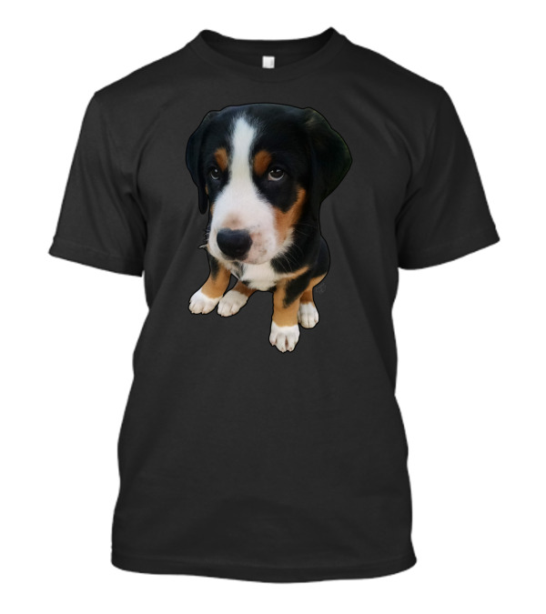 Puppy Dog Eyes Cute Tricolor Expression T-Shirt