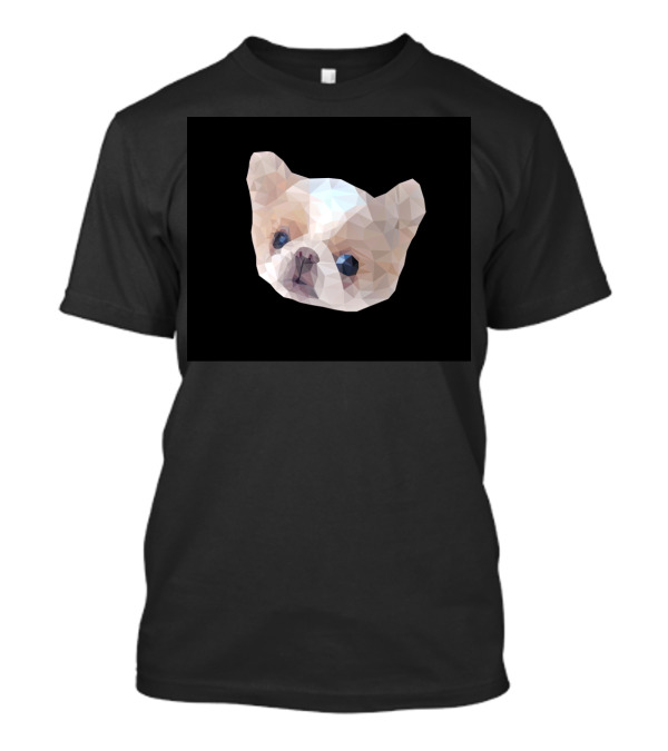 Geometric Low Poly Japanese Emperor Chin Dog T-Shirt