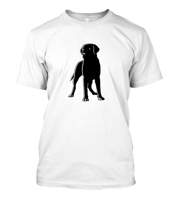 Dog Black Silhouette Pet Animal Cool Style T-Shirt