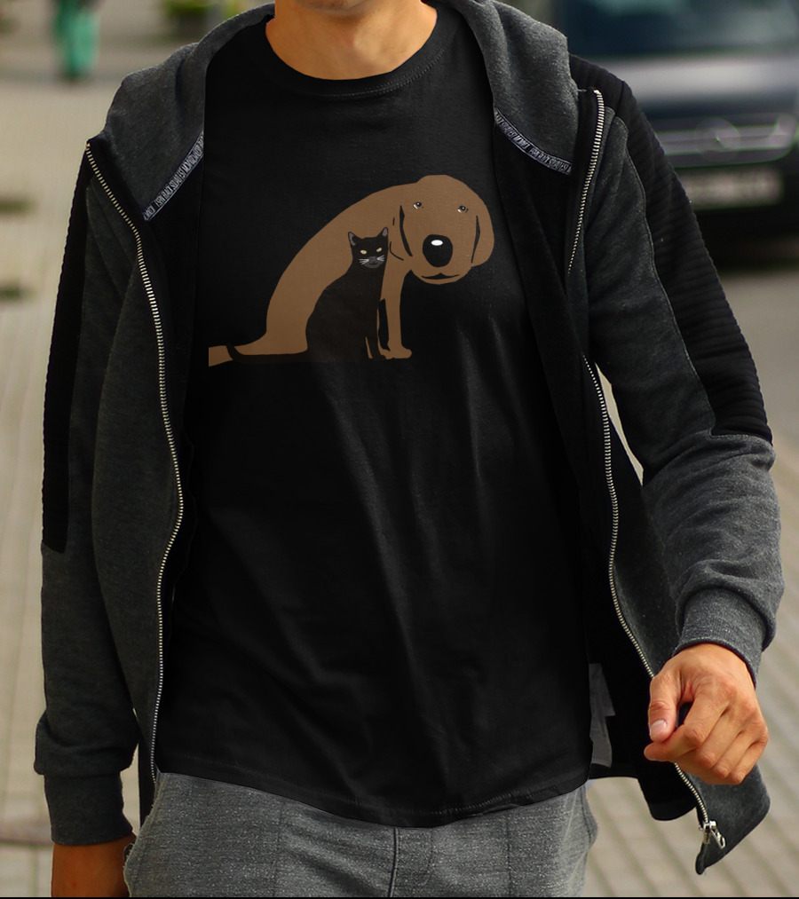 Attitude Cat With Browns Dog T-Shirt