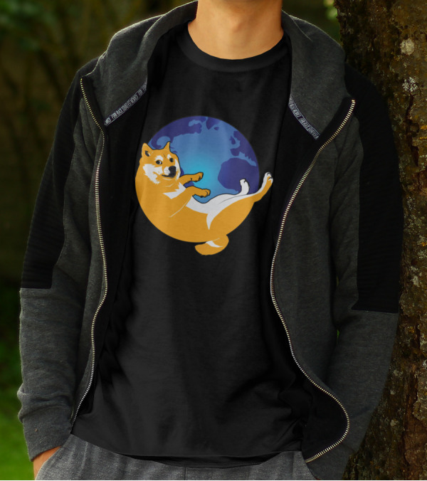 Doge Shibe Dog Earth Meme T-Shirt