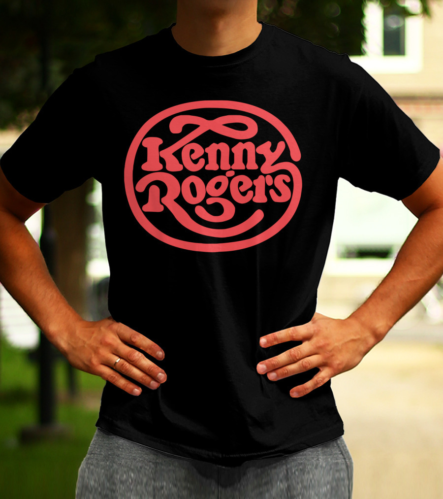 Kenny Rogers Retro Style Red T-Shirt