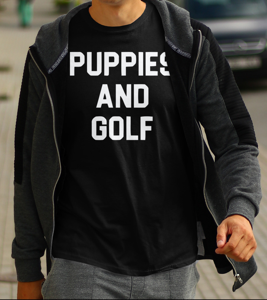 Puppies And Golf T-Shirt