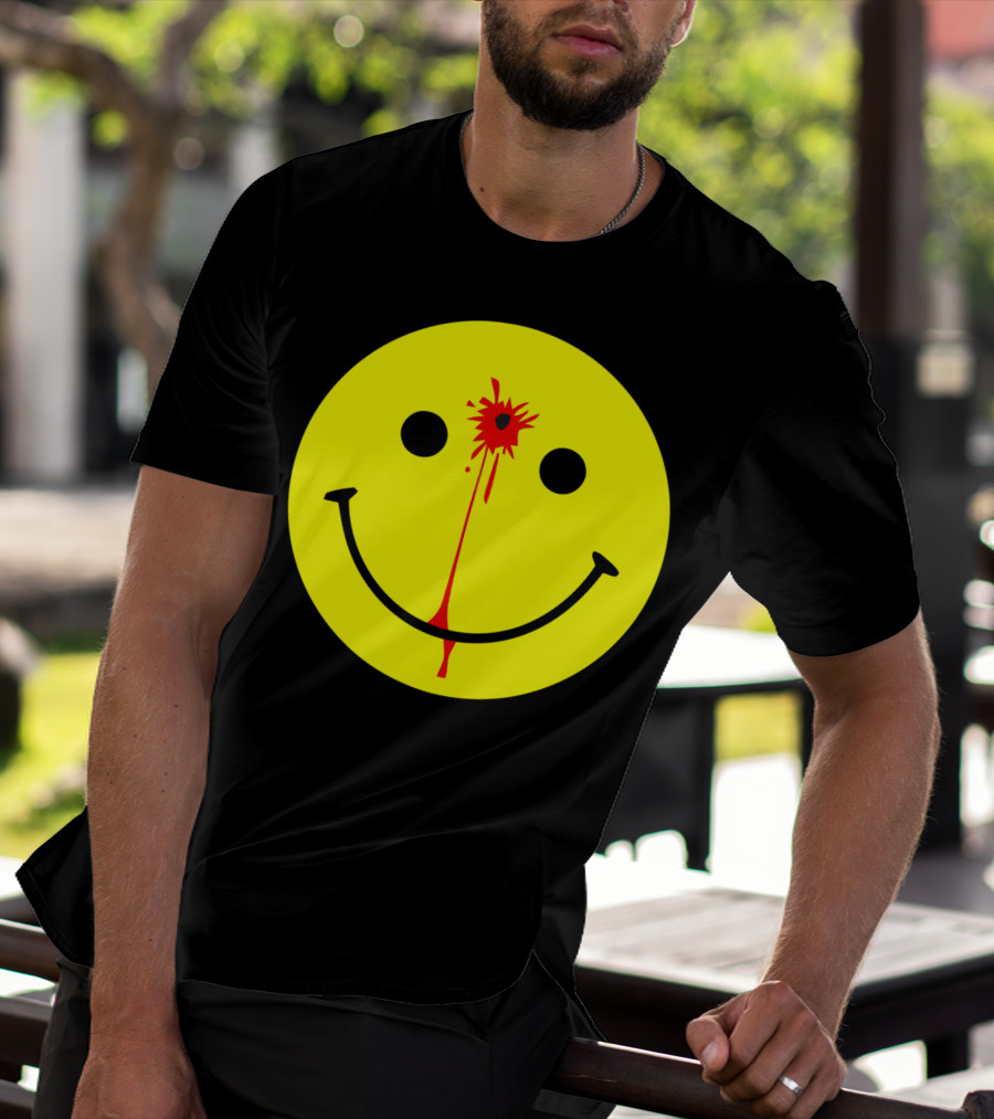 Have A Nice Day Smiley Face Blood Splatter T-Shirt