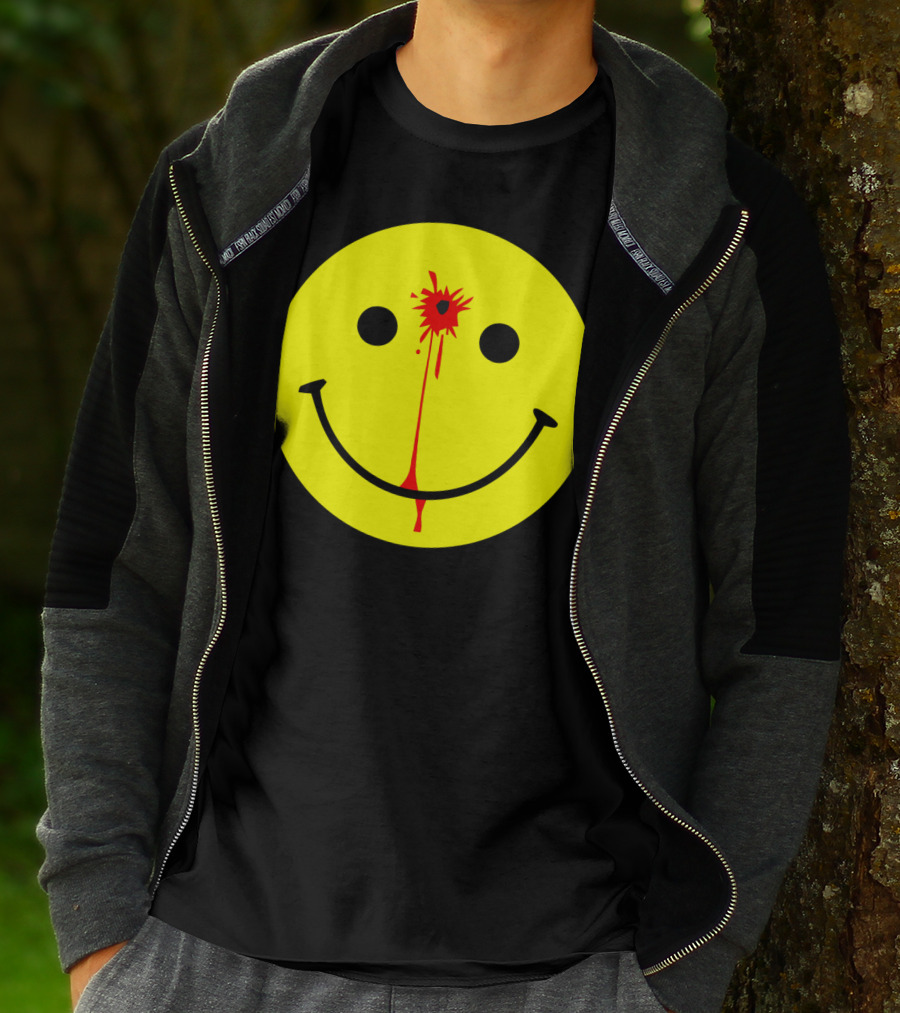 Have A Nice Day Smiley Face Blood Splatter T-Shirt