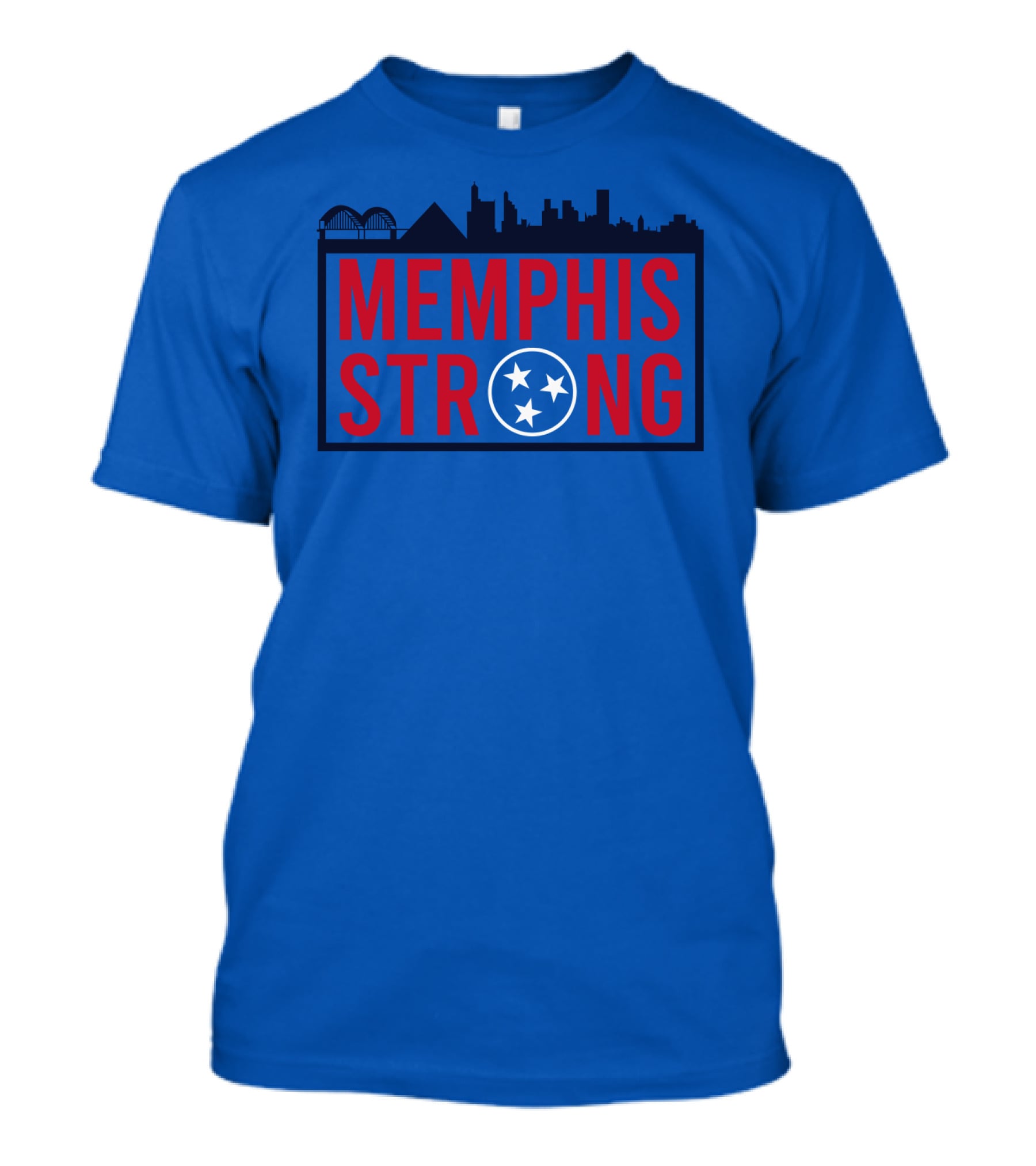 MEMPHIS STRONG Tennessee Skyline Three Stars T-Shirt