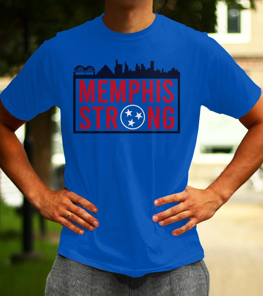 MEMPHIS STRONG Tennessee Skyline Three Stars T-Shirt