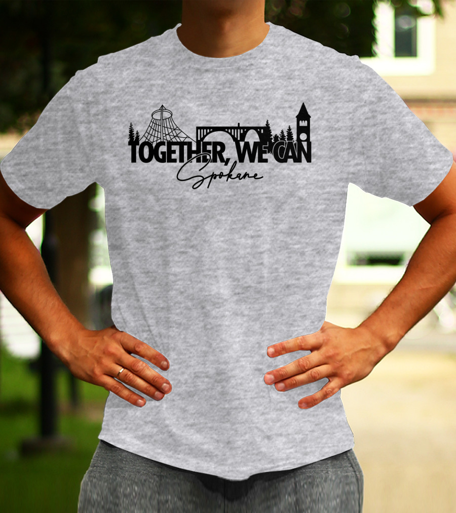 Together We Can Spokane Landmarks Collaboration T-Shirt