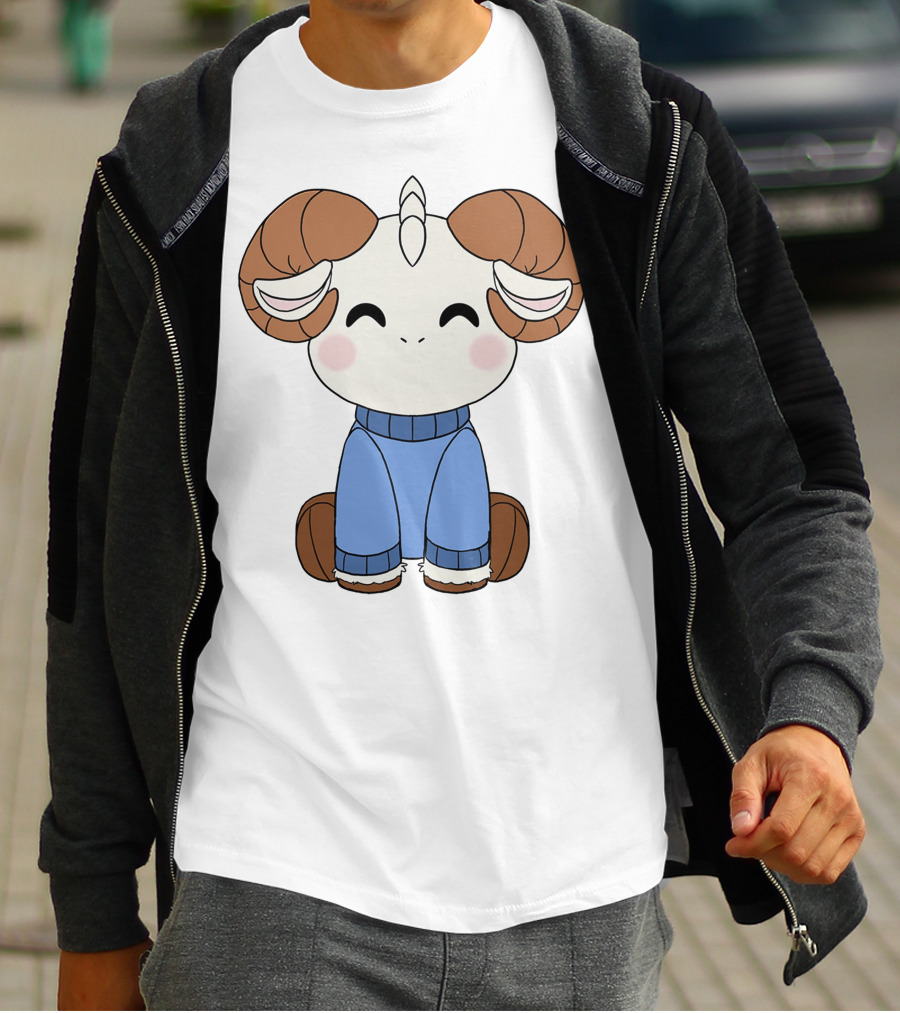 Jschlatt Ram Hoodie Min Plush Cartoon T-Shirt