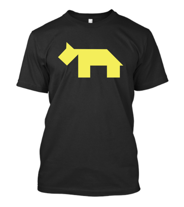 Yellow Tangram Dog T-Shirt