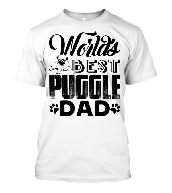 World's Best Puggle Dog Dad T-Shirt