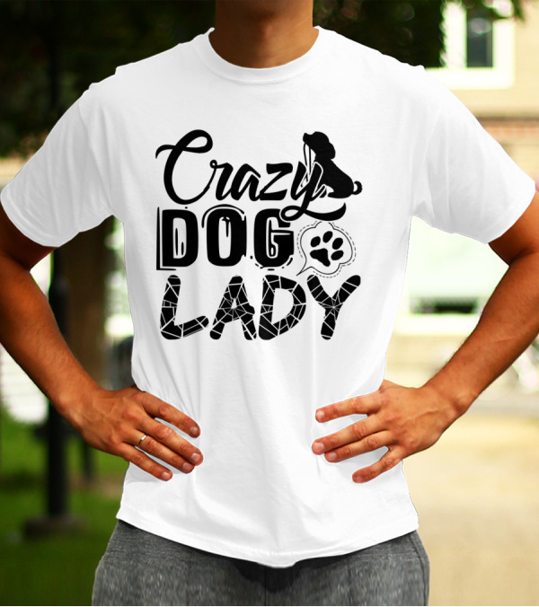 Crazy Dog Lady Paw T-Shirt