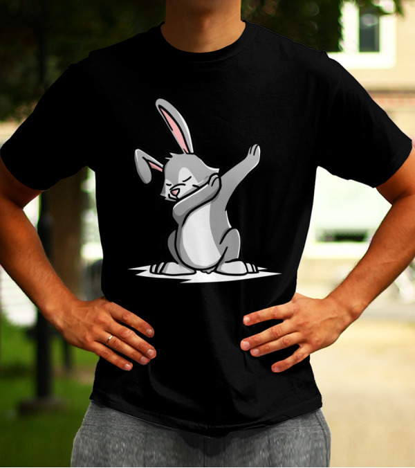 Rabbit Dabbing Pose Dance Move Fun T-Shirt