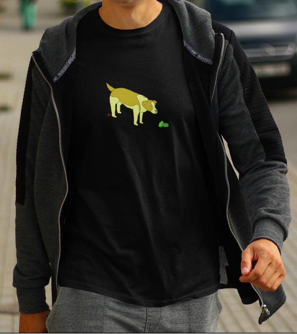 Avocado Eating Dog With Whole And Sliced Avocado T-Shirt