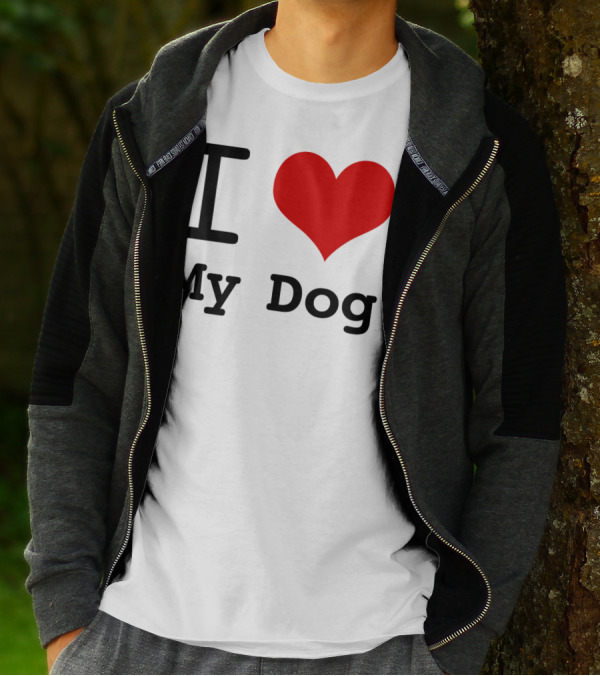 I Heart My Dog Red Heart T-Shirt