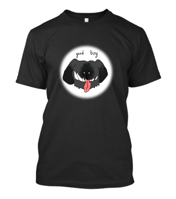 Good Boy Strange Friends Dog With Playful Tongue And Teeth T-Shirt