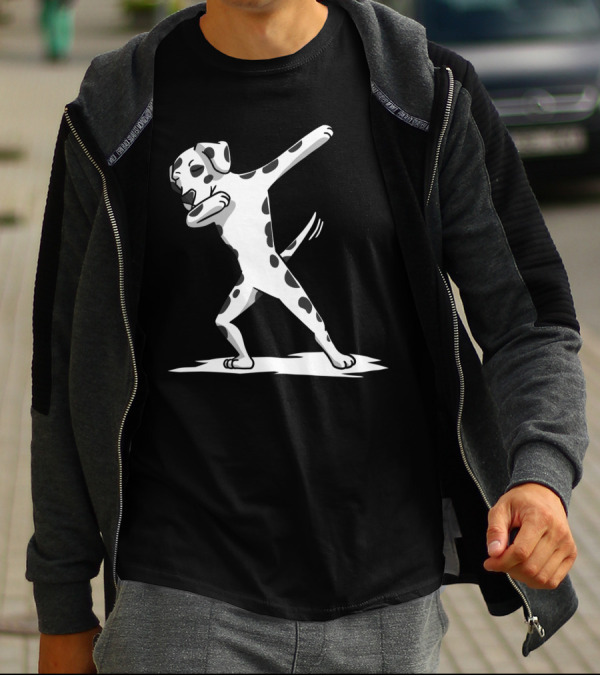 Dalmatian Dog Performing Classic Dab Dance Move T-Shirt