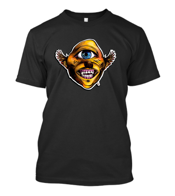 Cycloptic Dog Eagle Face With Blue-Eyed Stache T-Shirt