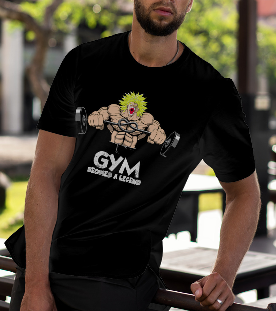 Gym Becomes A Legend Super Saiyan Lift T-Shirt