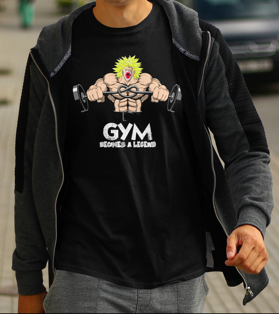 Gym Becomes A Legend Super Saiyan Lift T-Shirt