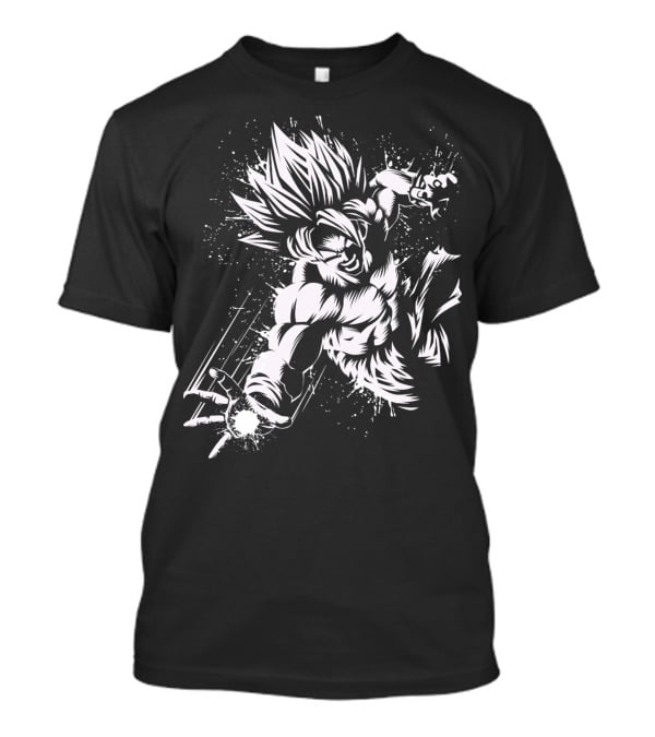 Super Saiyan Power Burst Action Attack T-Shirt