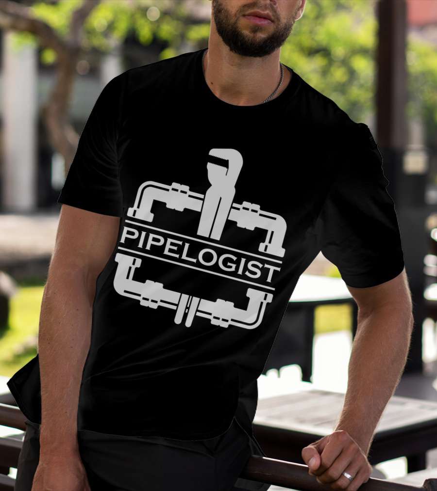 PIPELOGIST Pipe Wrench And Fittings T-Shirt