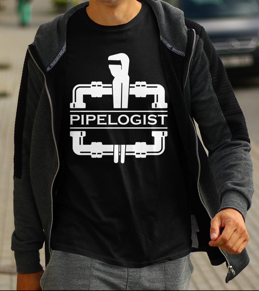 PIPELOGIST Pipe Wrench And Fittings T-Shirt