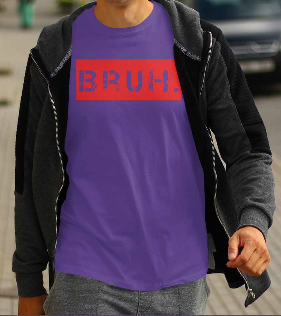 Bruh Meme Funny Saying Brother Teens Greeting T-Shirt