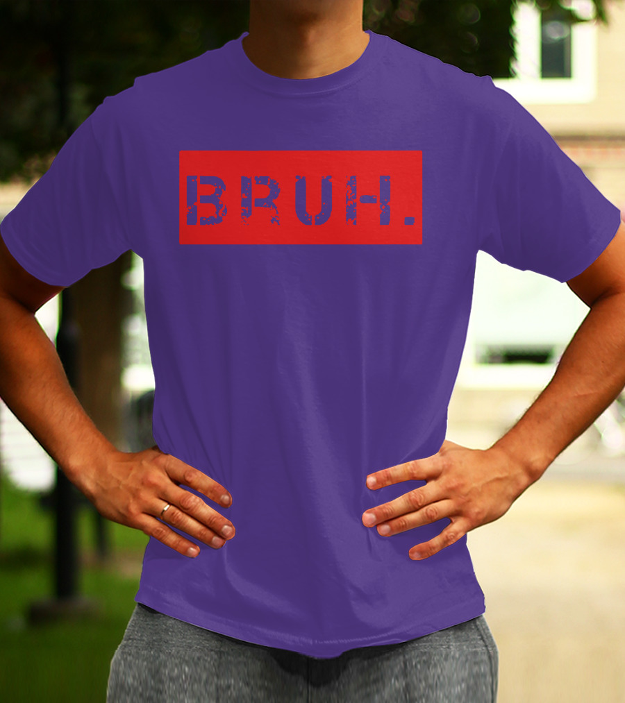Bruh Meme Funny Saying Brother Teens Greeting T-Shirt
