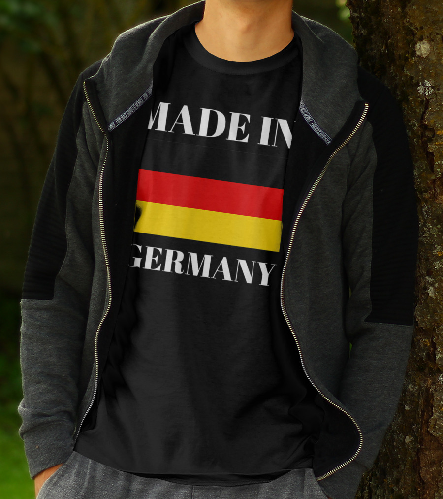 Made In Germany Flag Design Born In Germany Gift German Gift T-Shirt