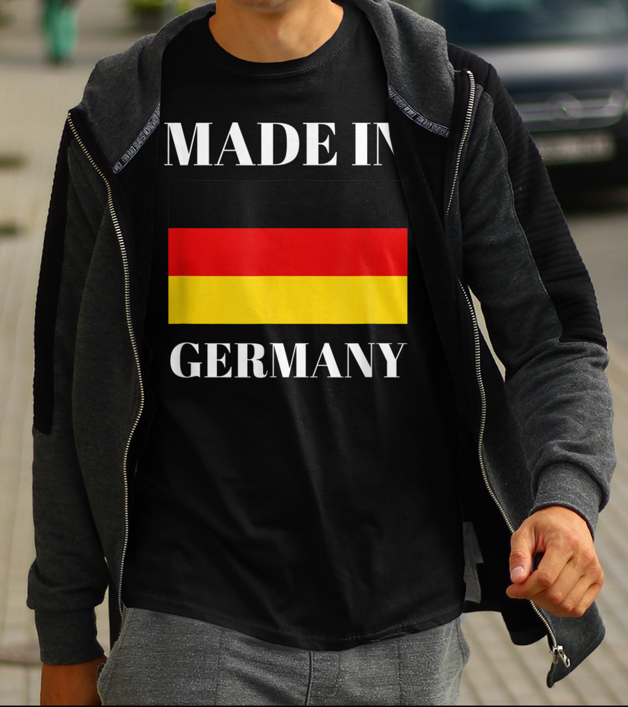 Made In Germany Flag Design Born In Germany Gift German Gift T-Shirt