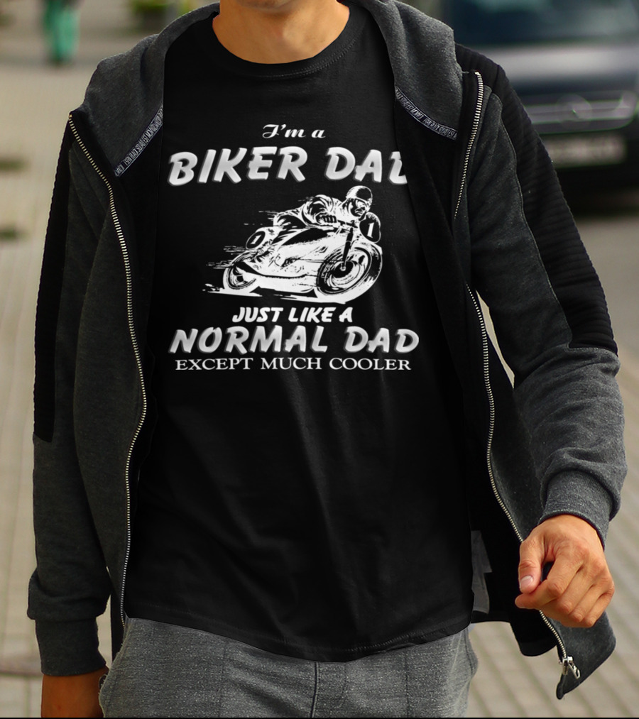 27.Biker Dad 1876 Normal Dad T-Shirt