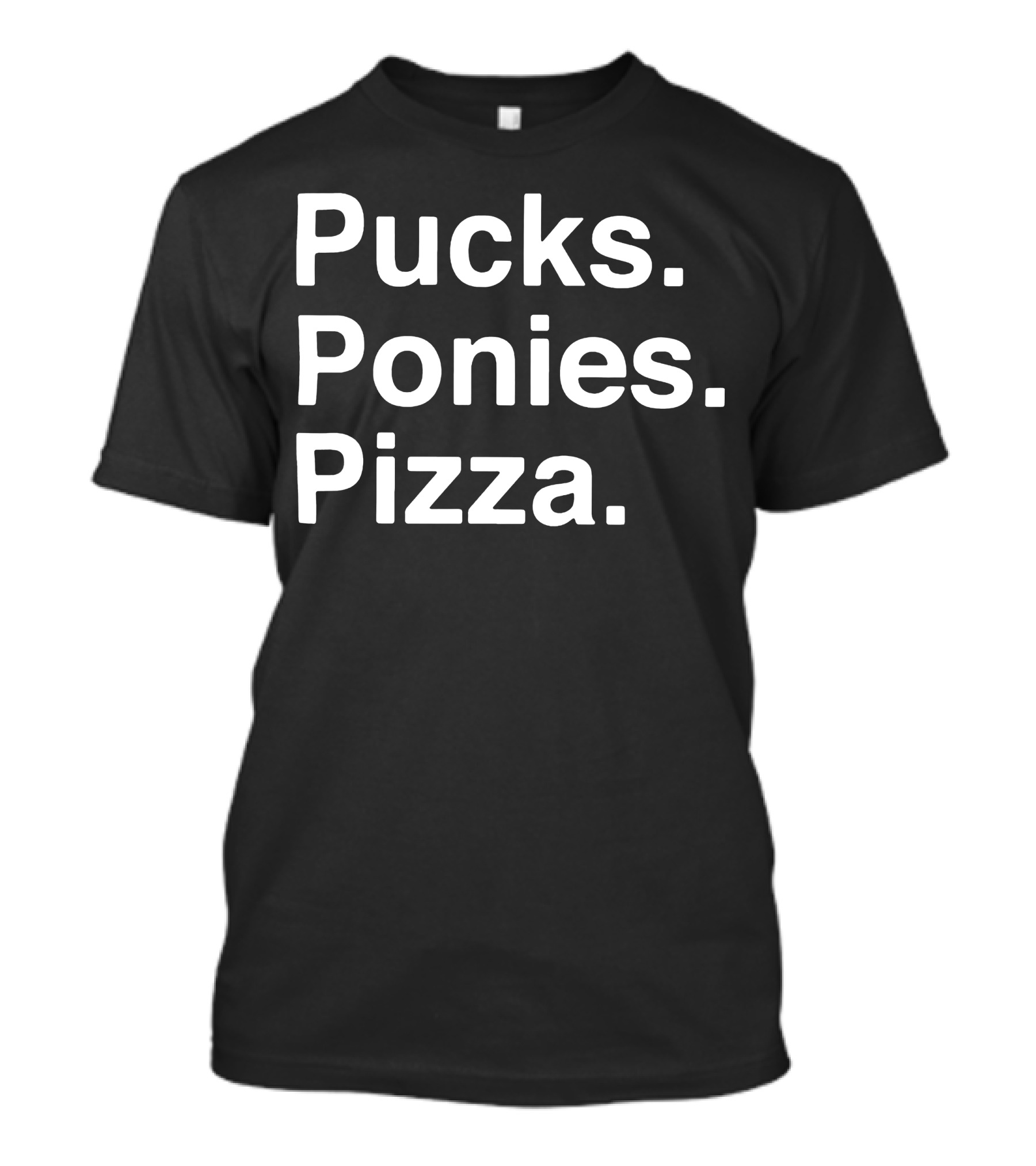 Elio Imbornone Pucks Ponies Pizza Fun T-Shirt