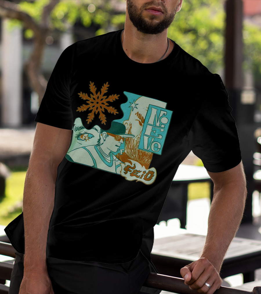 Feid Nieve White Snowflake T-Shirt