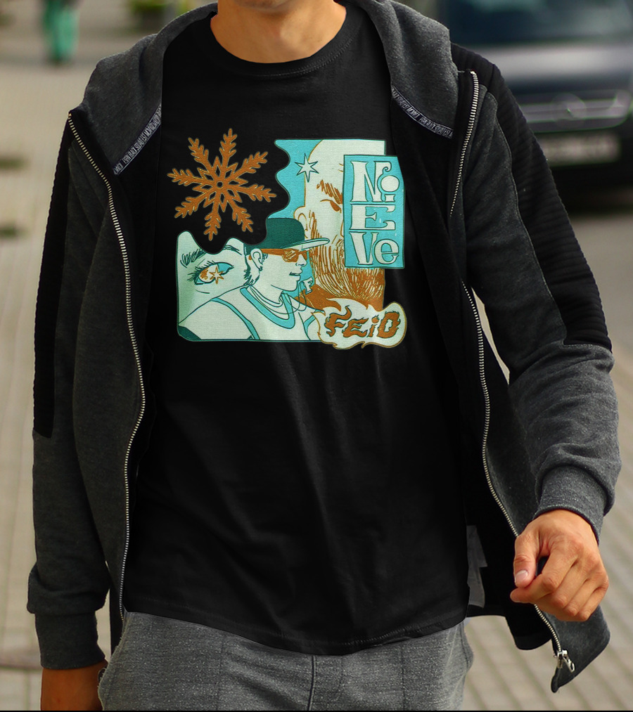 Feid Nieve White Snowflake T-Shirt