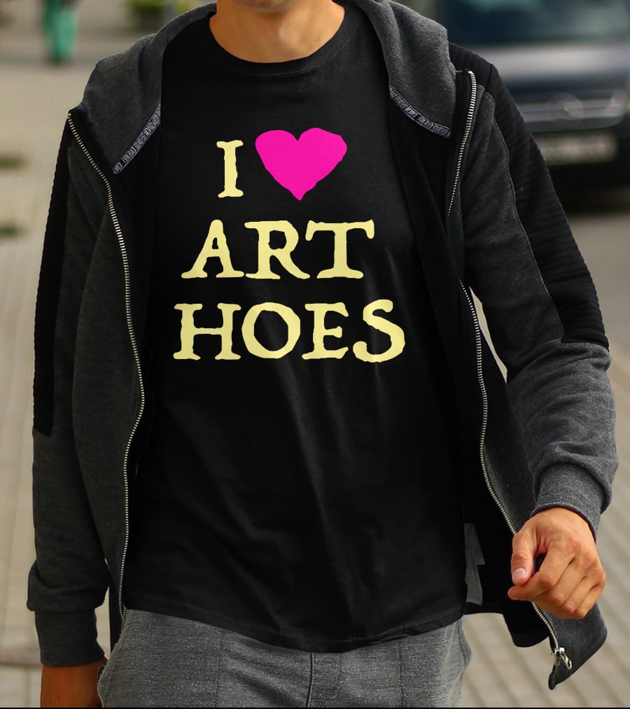 I Heart Art Hoes Pink T-Shirt