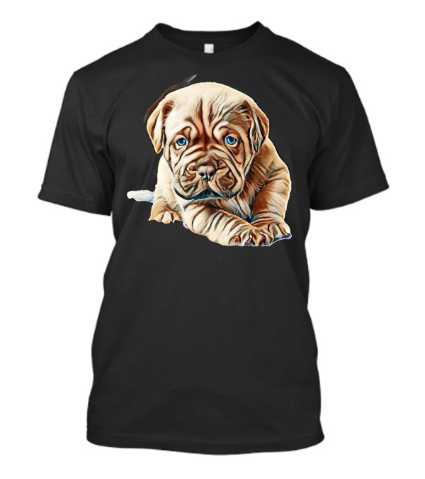Puppy Mastiff On Bed Bordeaux Dogue De Bordeaux T-Shirt