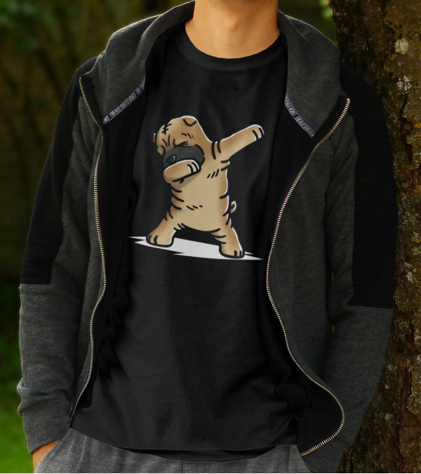 Shar Pei Dog Performing The Dab Dance Move T-Shirt