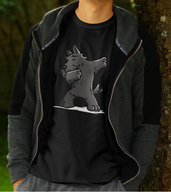 Scottish Terrier Dog Performing Dab Dance Move T-Shirt