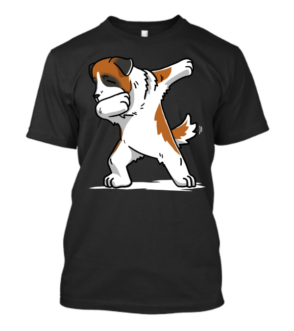 Saint Bernard Dab Dance Dog In Dabbing Pose Fun T-Shirt