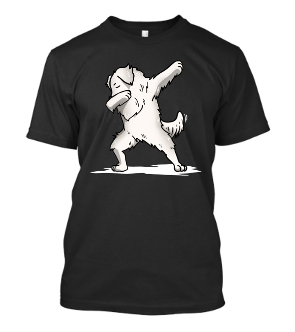 Great Pyrenees Dog Performing Dab Dance Move T-Shirt