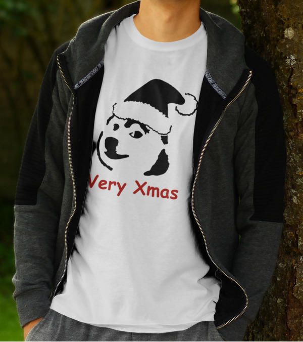 Doge Doggo Very Xmas Santa Hat Dog Christmas T-Shirt