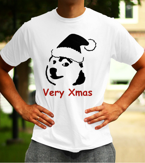 Doge Doggo Very Xmas Santa Hat Dog Christmas T-Shirt