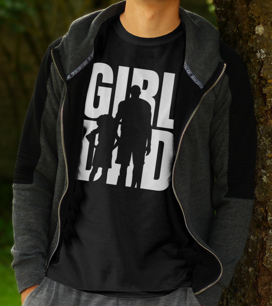 GirlDad Proud Father Of Daughters T-Shirt
