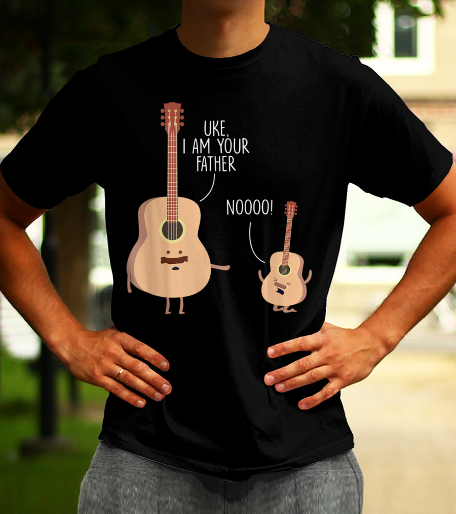 Uke I Am Your Father Ukulele Guitar NOOOO T-Shirt