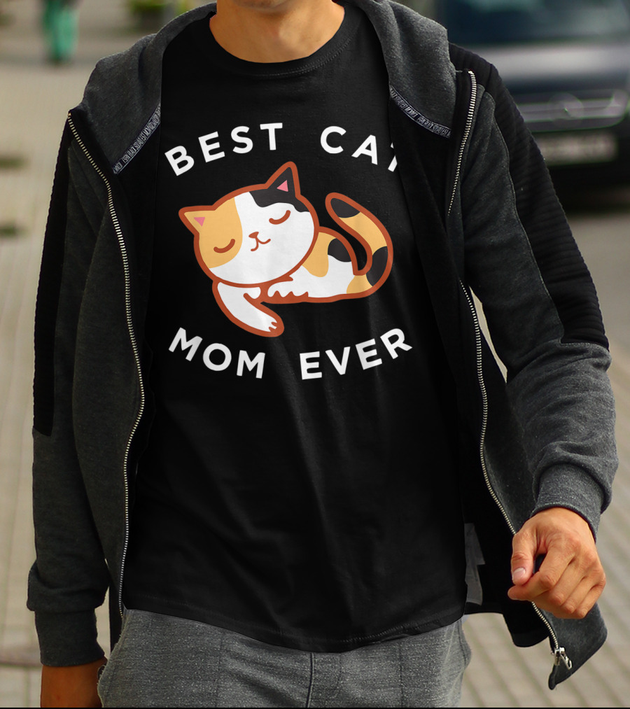 Best Cat Mom Ever Calico Kitty T-Shirt