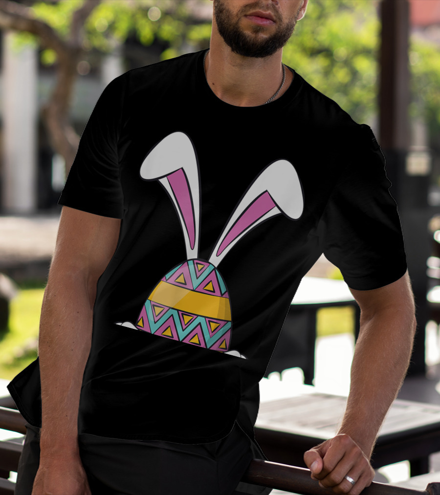 Funny Bunny Easter Cute Happy Rabbit Egg T-Shirt