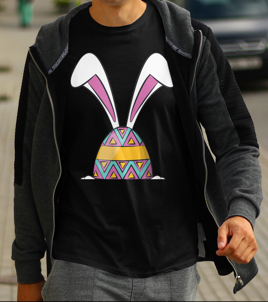 Funny Bunny Easter Cute Happy Rabbit Egg T-Shirt